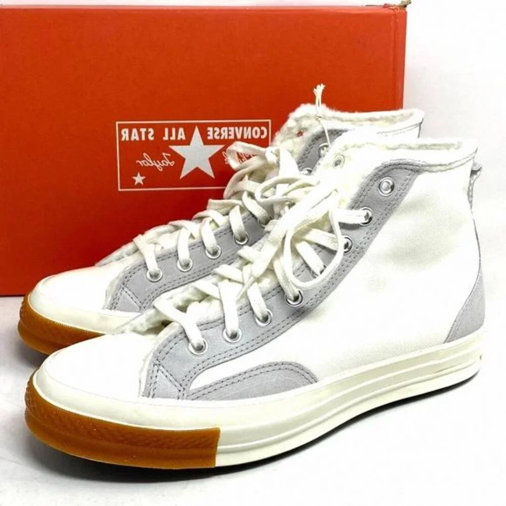 Converse Chuck 70 Sneaker Hi Vintage White Casual Shoes A04409C Suede Canvas Men